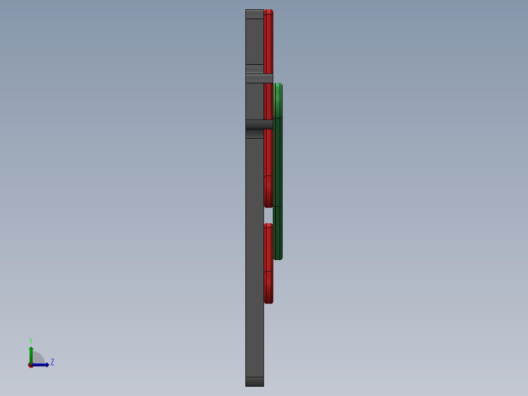 滑动连杆左视图