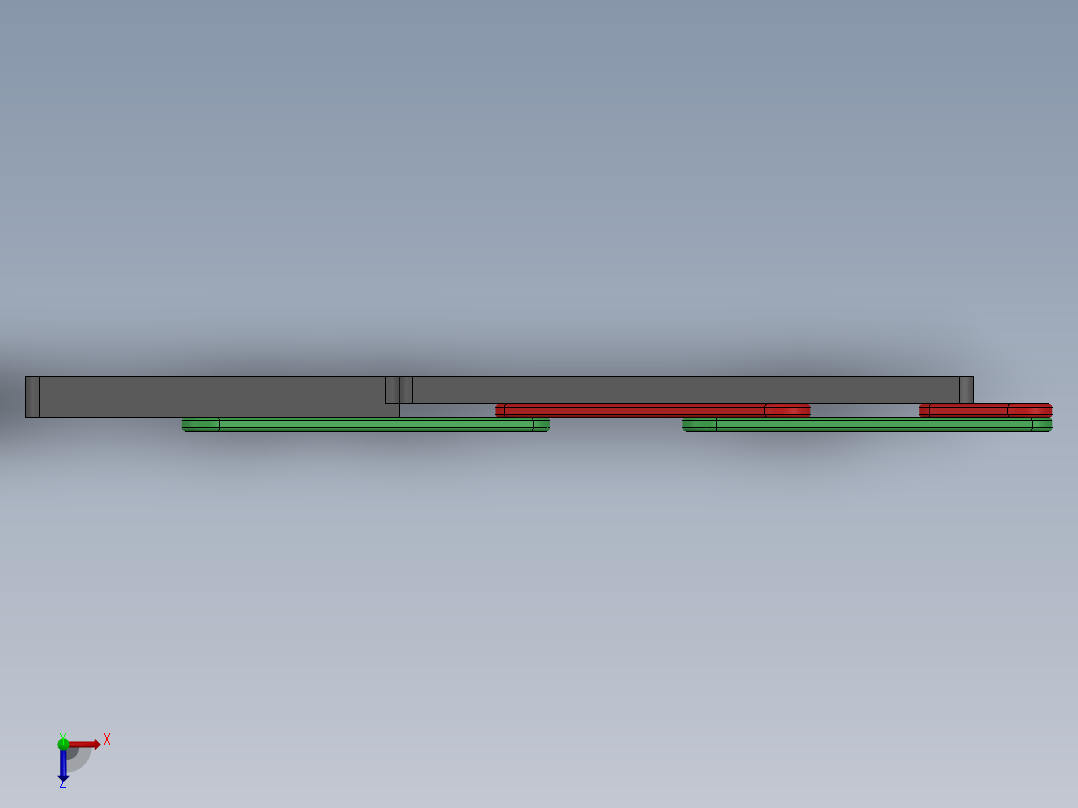 滑动连杆俯视图