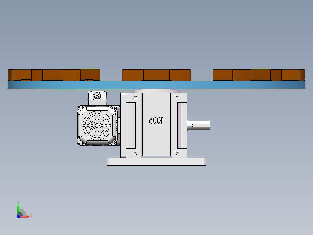 分割器转盘前视图