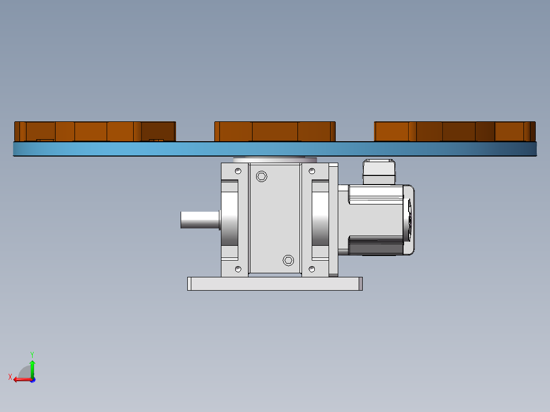 分割器转盘后视图