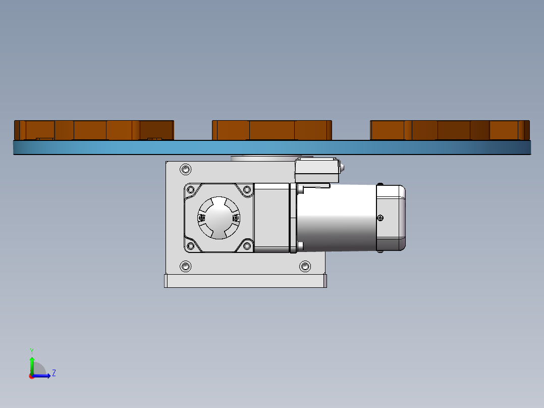 分割器转盘左视图