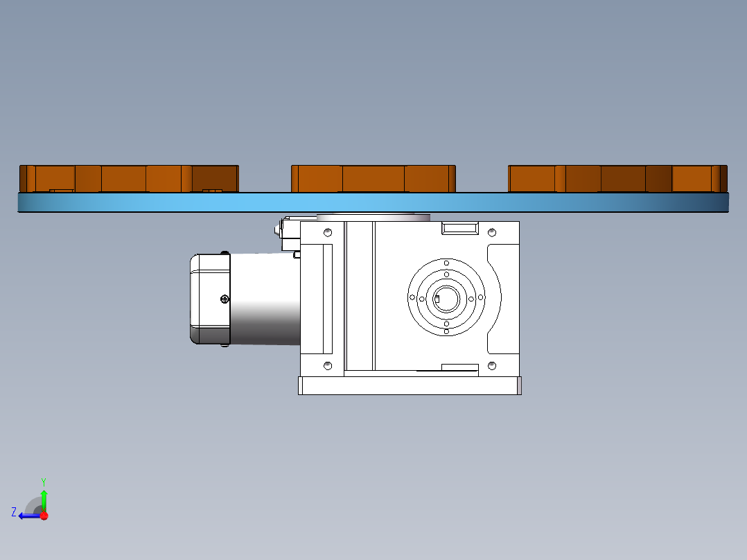 分割器转盘右视图