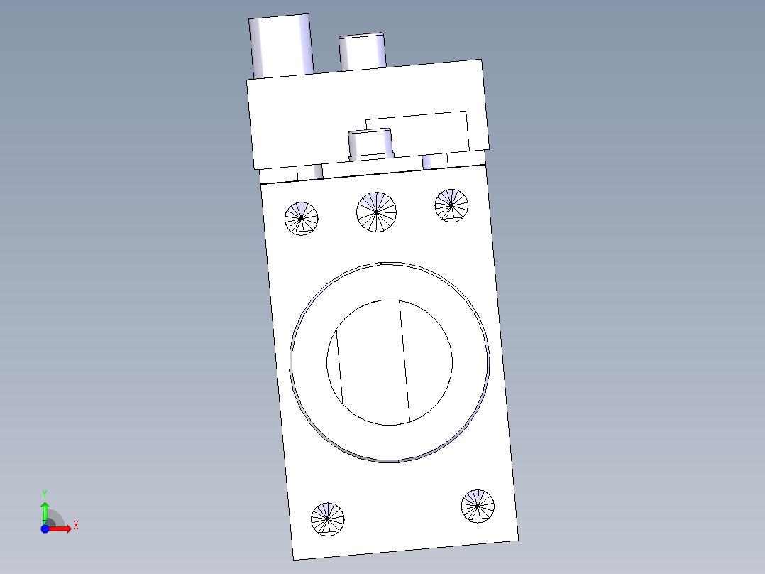 德克斯TUNKERS气缸数模SZK_40_1_A42_Z_TUENKERS前视图