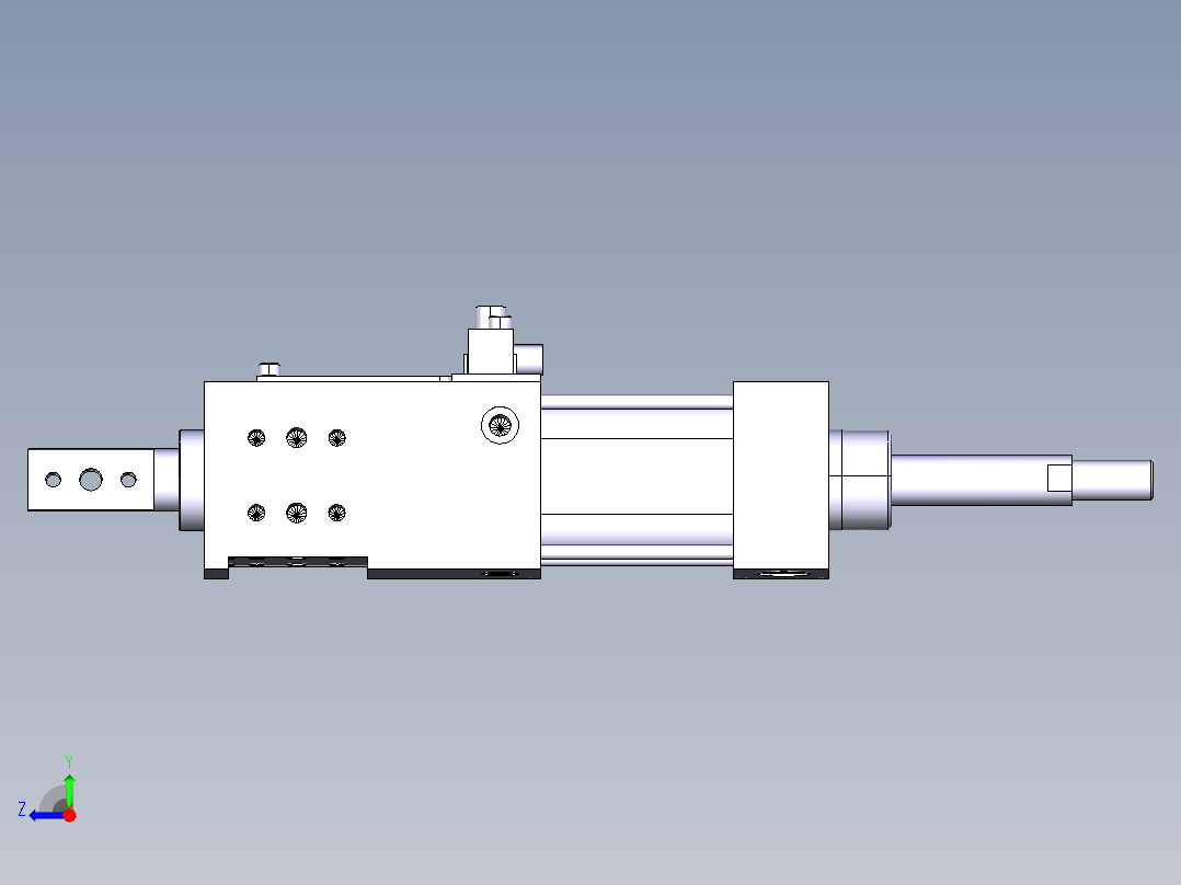 德克斯TUNKERS气缸数模SZK_40_1_A42_Z_TUENKERS右视图