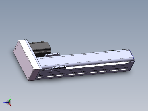 电动滑台模组SDM75右折模型