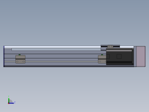 电动滑台模组SDM75右折模型左视缩略图
