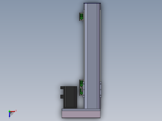 电动滑台模组SDM75右折模型俯视缩略图