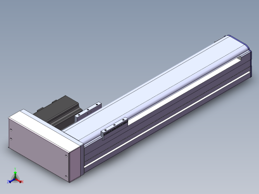 电动滑台模组SDM75右折模型正等轴测缩略图