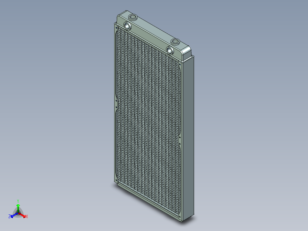 散热器 (41)正等轴测图