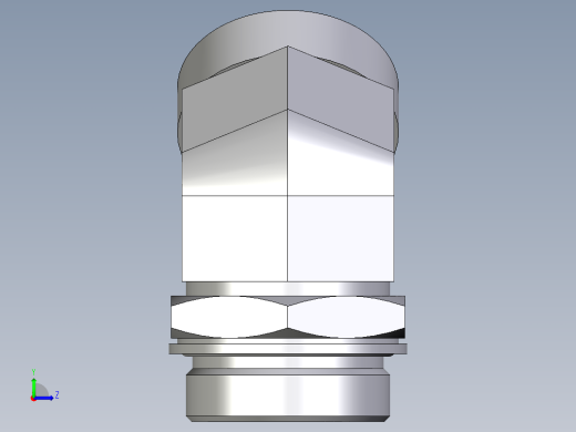 卡套式工业通用硬管接头EO_Adjustable_locknut_45_deg_elbow_VEE42LMOMDCF左视缩略图