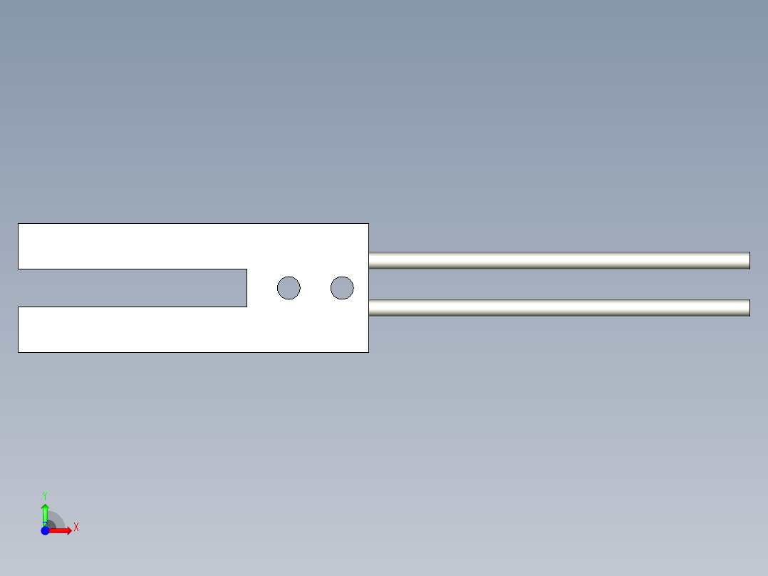 槽型光纤FT-U85前视图