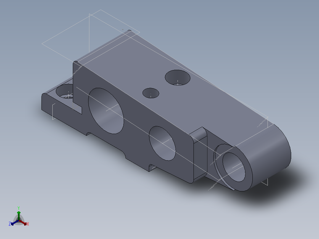CA6140机床后托架831001的铣底平面夹具设计及加工工艺装备含4张CAD图正等轴测图