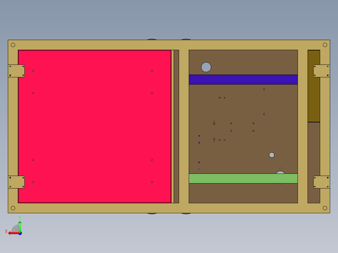 多轴自动钻孔攻丝机后视图