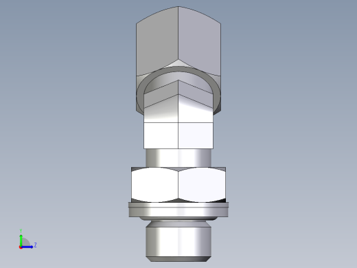 卡套式工业通用硬管接头EO_Adjustable_locknut_45_deg_elbow_VEE06ZSRCF左视缩略图