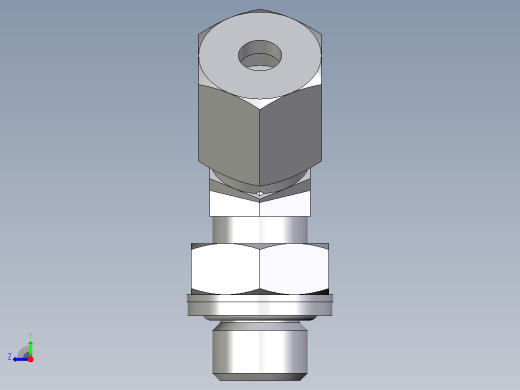 卡套式工业通用硬管接头EO_Adjustable_locknut_45_deg_elbow_VEE06ZSRCF右视缩略图