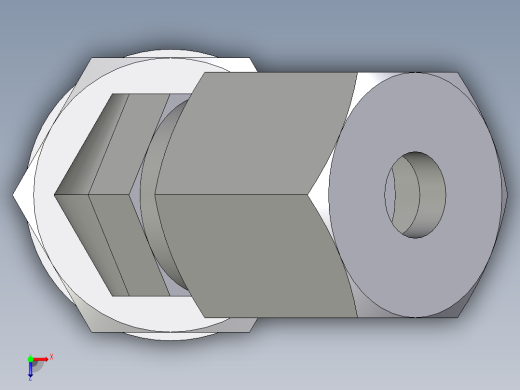 卡套式工业通用硬管接头EO_Adjustable_locknut_45_deg_elbow_VEE06ZSRCF俯视缩略图