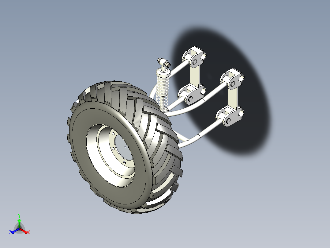 A独立悬挂三维模型设计