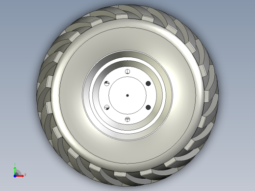 A独立悬挂三维模型设计前视缩略图