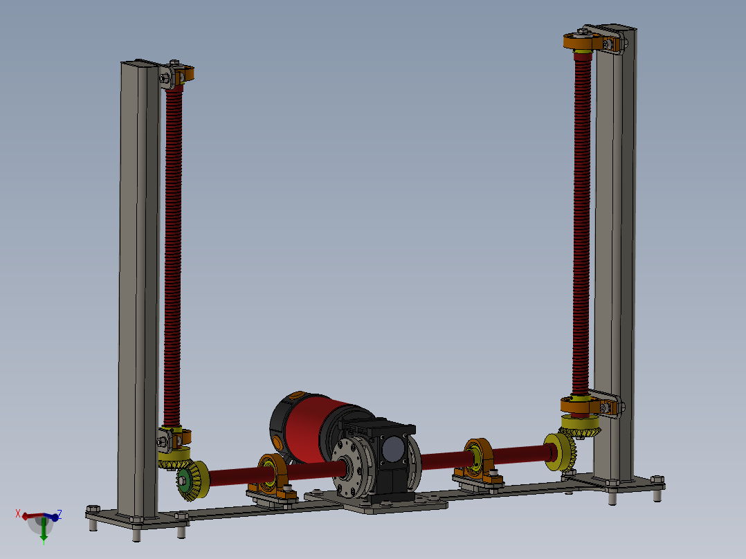 蜗轮箱齿轮电动机升降机sw21可编辑