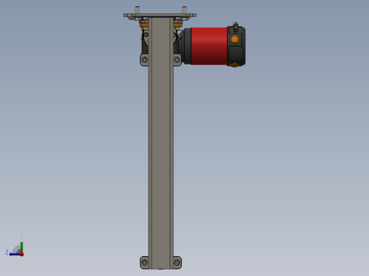 蜗轮箱齿轮电动机升降机sw21可编辑右视缩略图