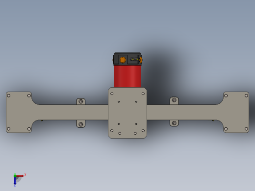 蜗轮箱齿轮电动机升降机sw21可编辑俯视缩略图