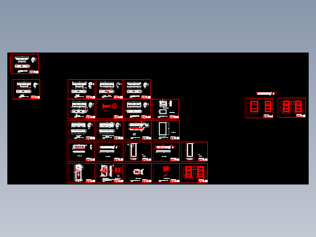 40KV箱变低压柜钣金图