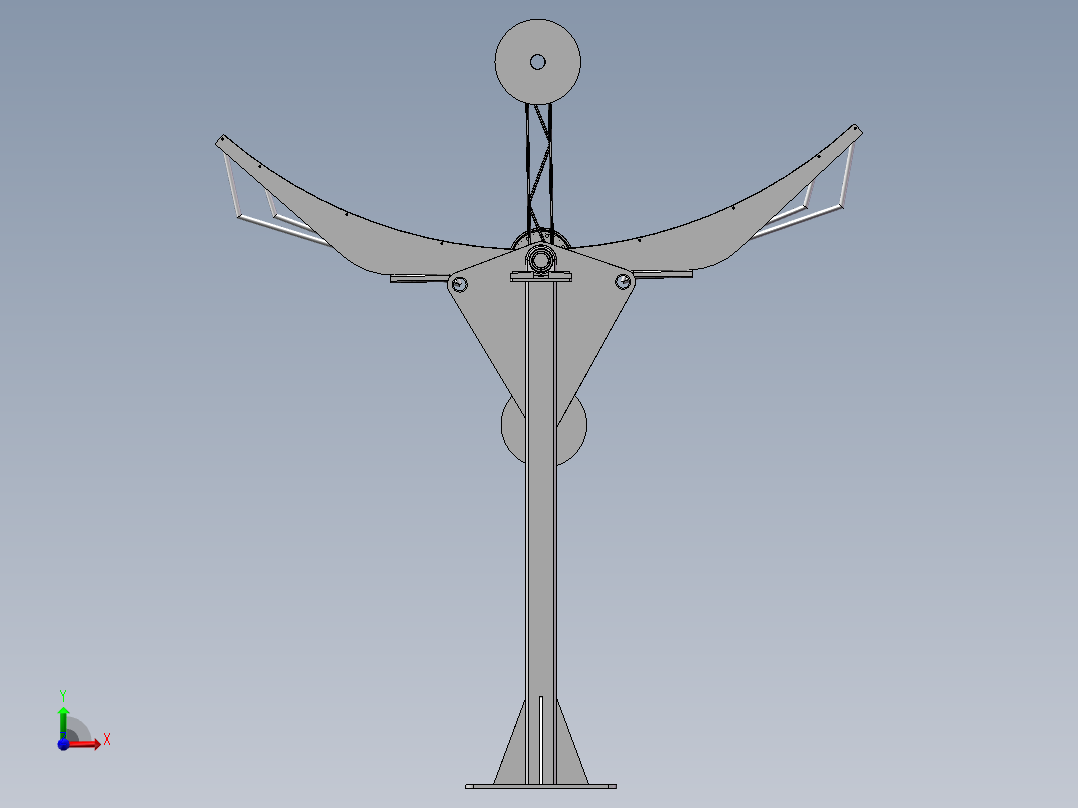 太阳能集热装置前视图