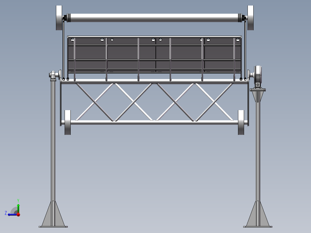 太阳能集热装置右视图