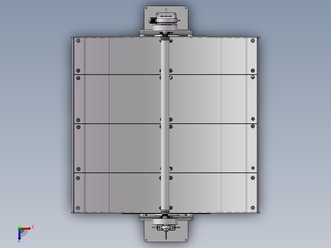 太阳能集热装置俯视图