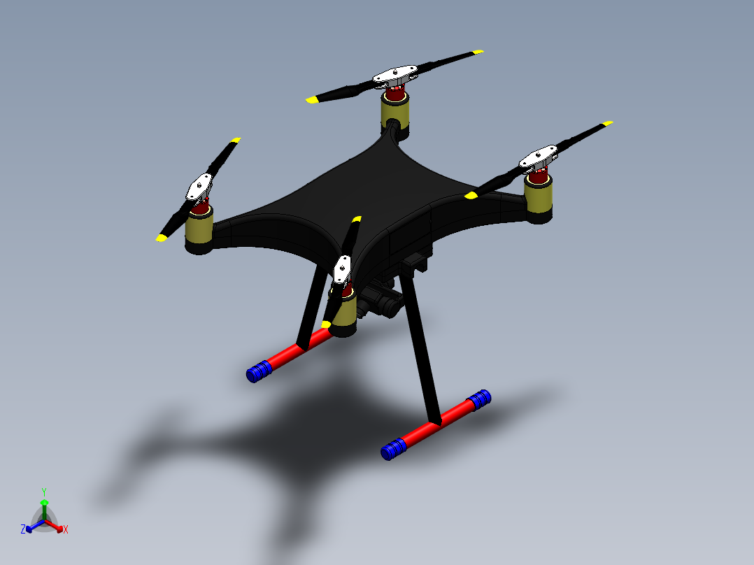 无人机正等轴测图