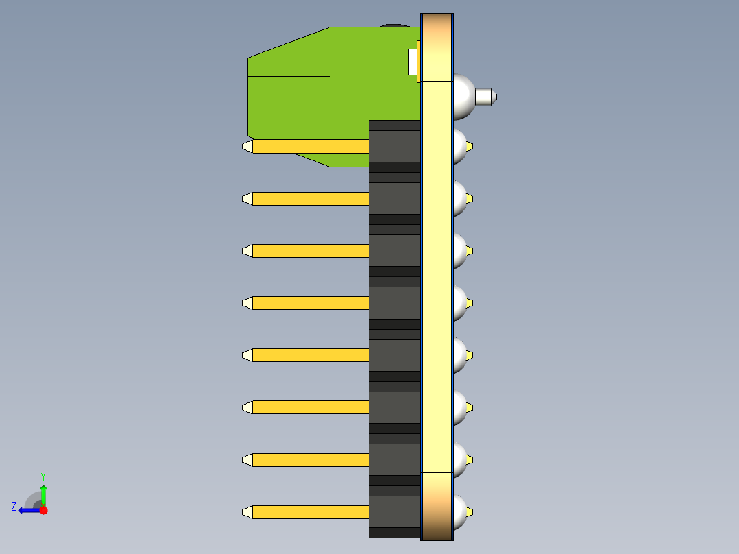 PCA9685 16通道12位。右视图