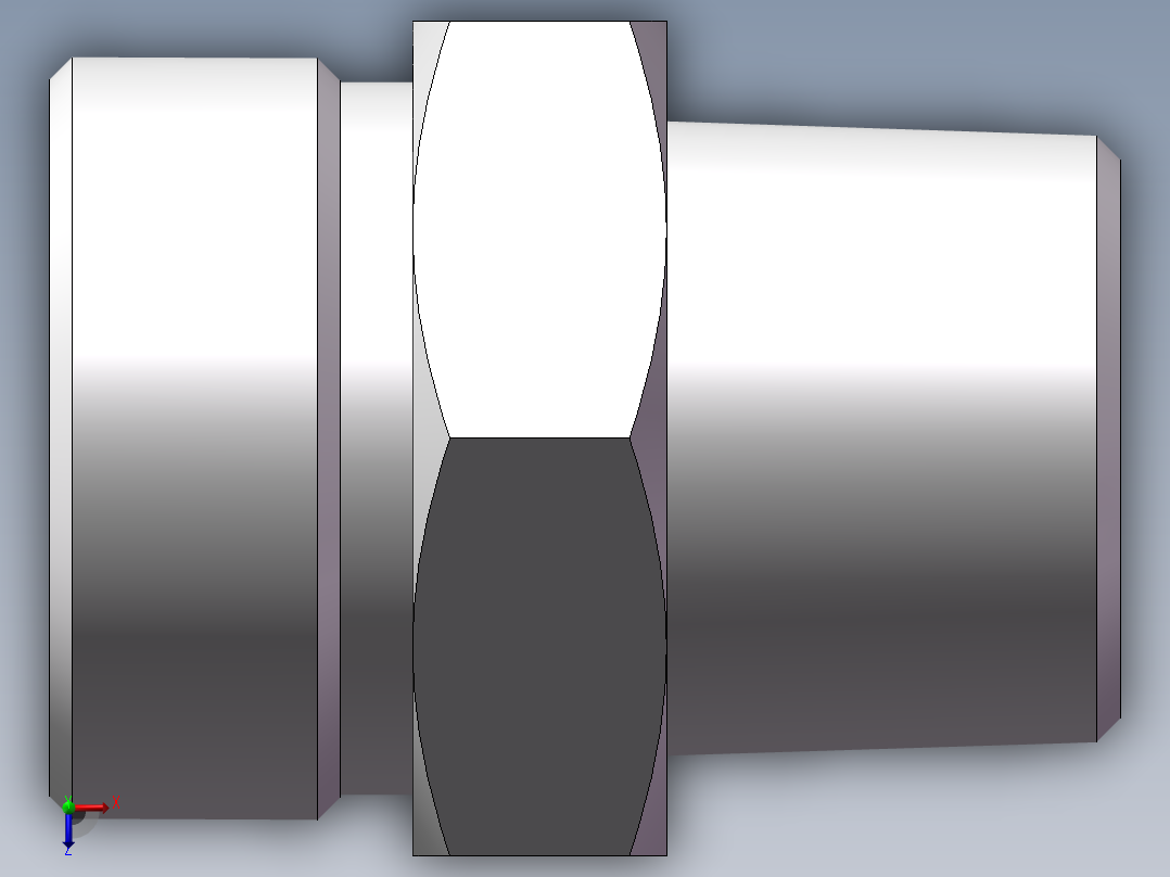 英制锥管螺纹直接头、1DT-42-16SP俯视图