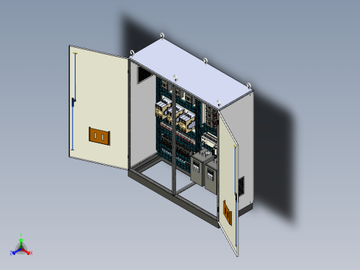 双柜组装120A交流接触器控制柜+630A竖装plc软启动控制柜 56220