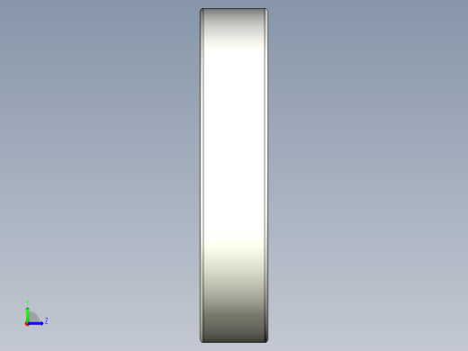 完整的公制6300-2RS，双密封轴承库SolidWorks和Step模型左视缩略图