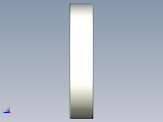 完整的公制6300-2RS，双密封轴承库SolidWorks和Step模型右视缩略图