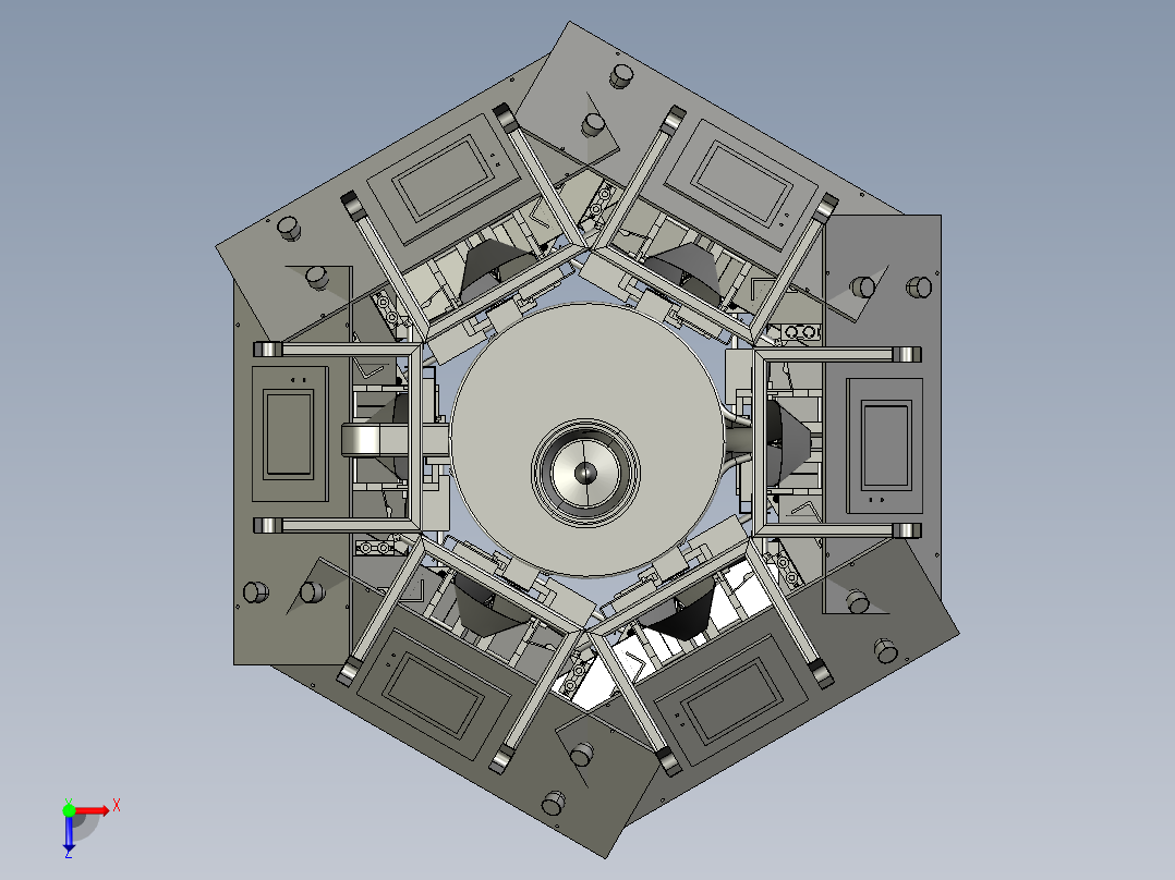 月球生物探测器俯视图