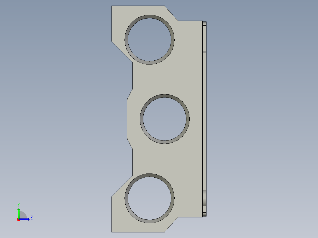 7V200M6F电磁阀底座左视图