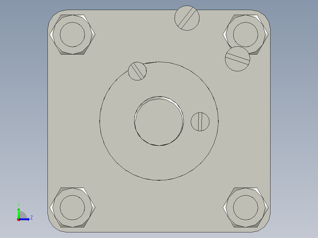 QGB系列标准气缸QGA32X150左视图