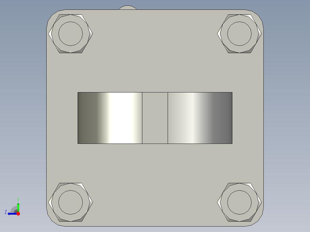 QGB系列标准气缸QGA32X150右视图