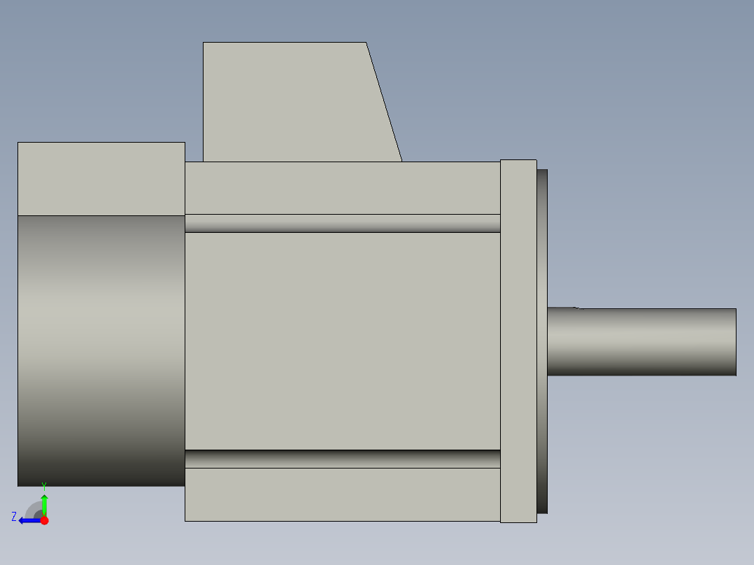 主轴绕线驱动电机MSME102G1C右视图