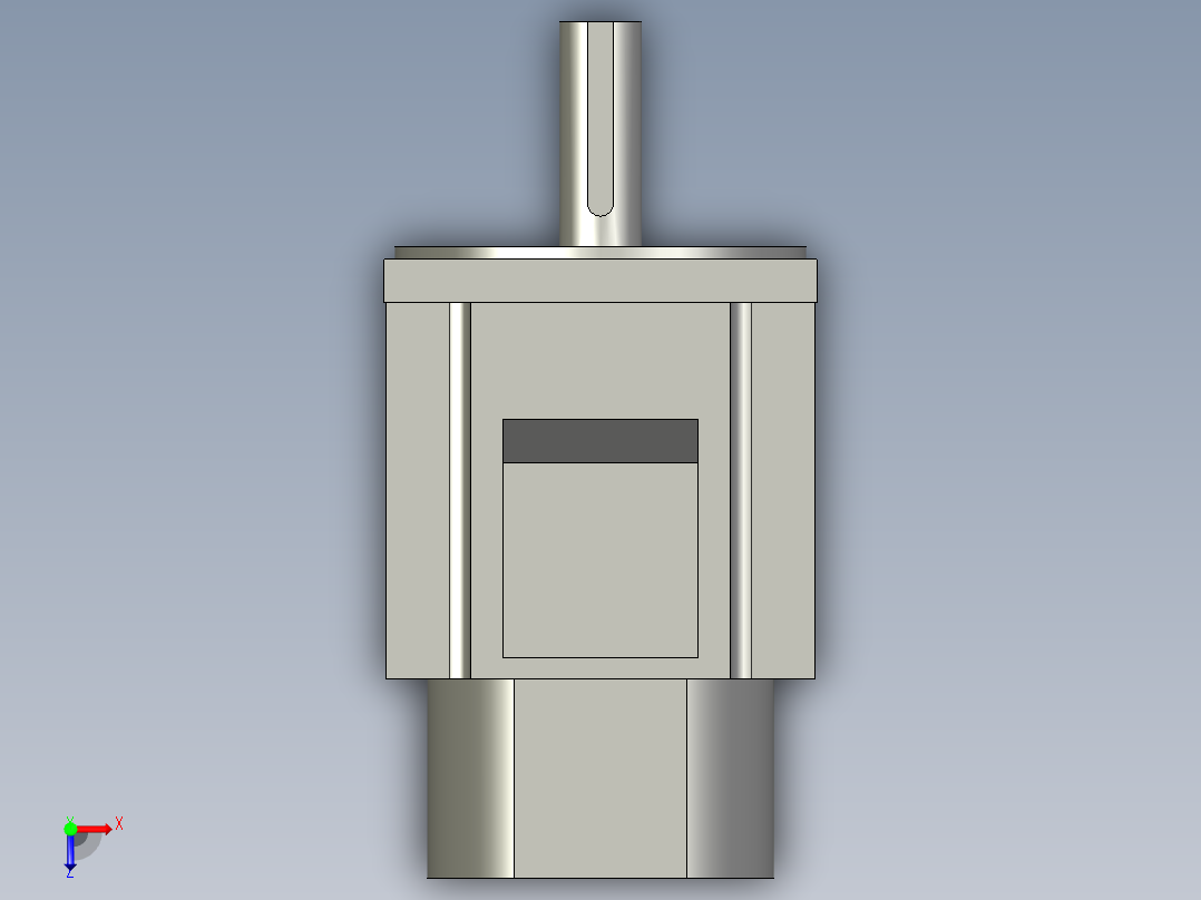 主轴绕线驱动电机MSME102G1C俯视图