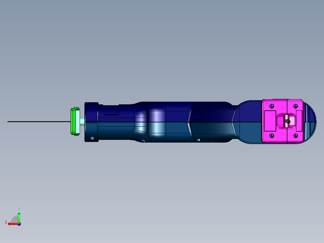 用于竹木板加工的往复锯后视图