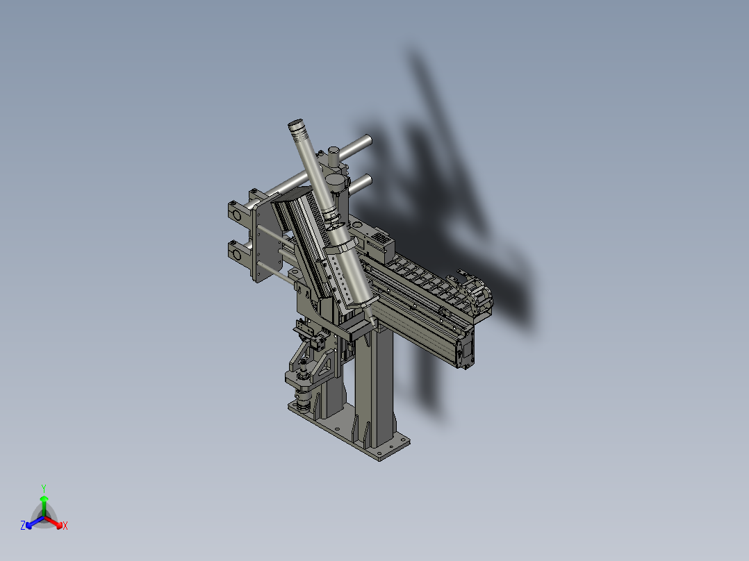 点胶机构主视图