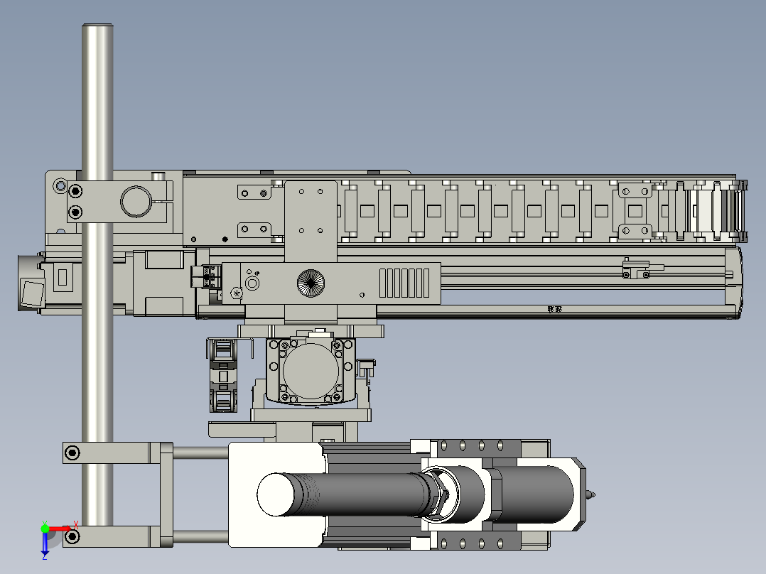 点胶机构俯视图