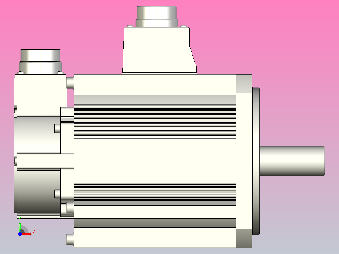 松下伺服电机 MATSUSHITA_MGMF182L1D6前视图