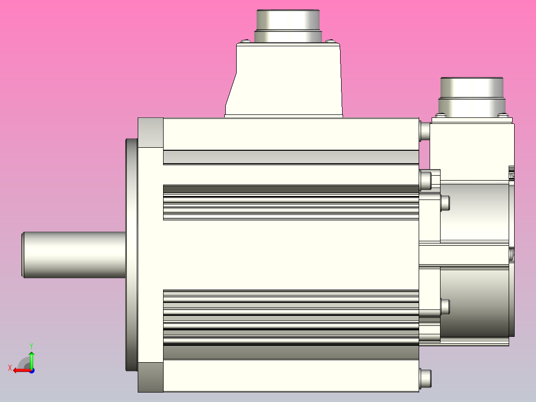 松下伺服电机 MATSUSHITA_MGMF182L1D6后视图