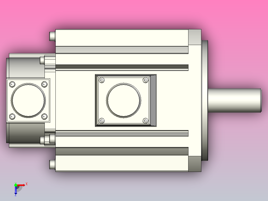松下伺服电机 MATSUSHITA_MGMF182L1D6俯视图