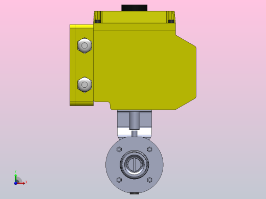 IDDX-02螺式电动蝶阀[IDDX-02-0.75s]左视缩略图