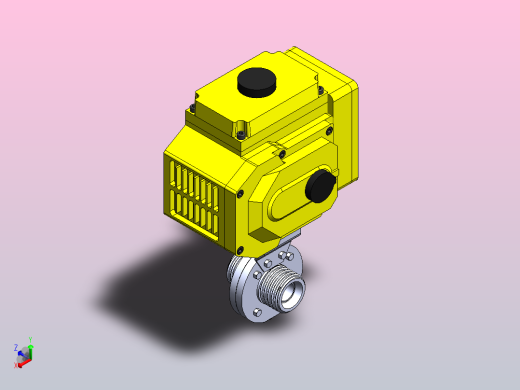 IDDX-02螺式电动蝶阀[IDDX-02-0.75s]正等轴测缩略图