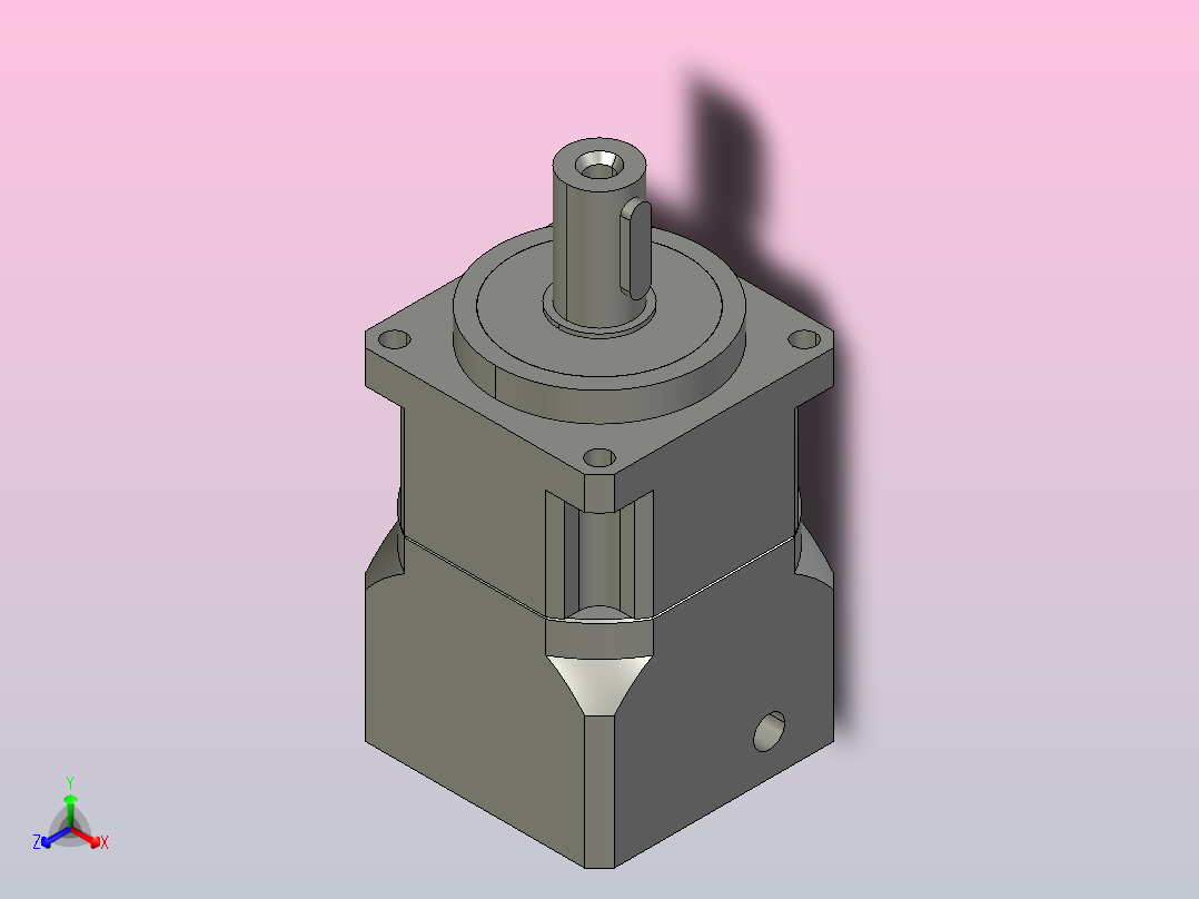 PGH060-L1 11-50-70-M4斜齿行星减速机主视图